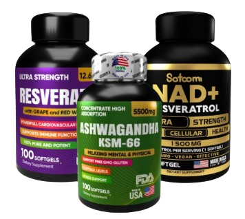Combo Nad Ashwagandha Resveratrol